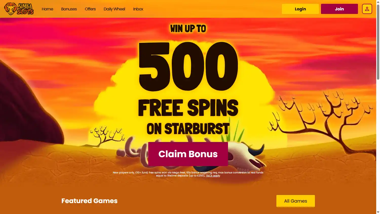 Simba Slots Casino IE screenshot 2