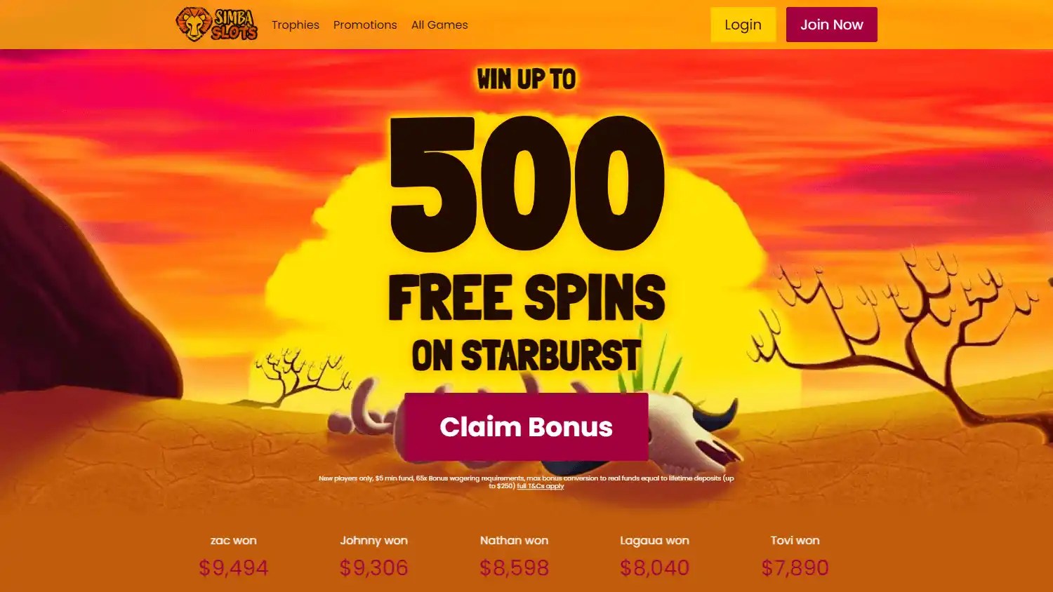 Simba Slots Casino screenshot 1