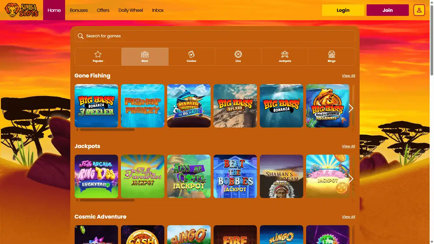 Simba Slots Casino screenshot 3