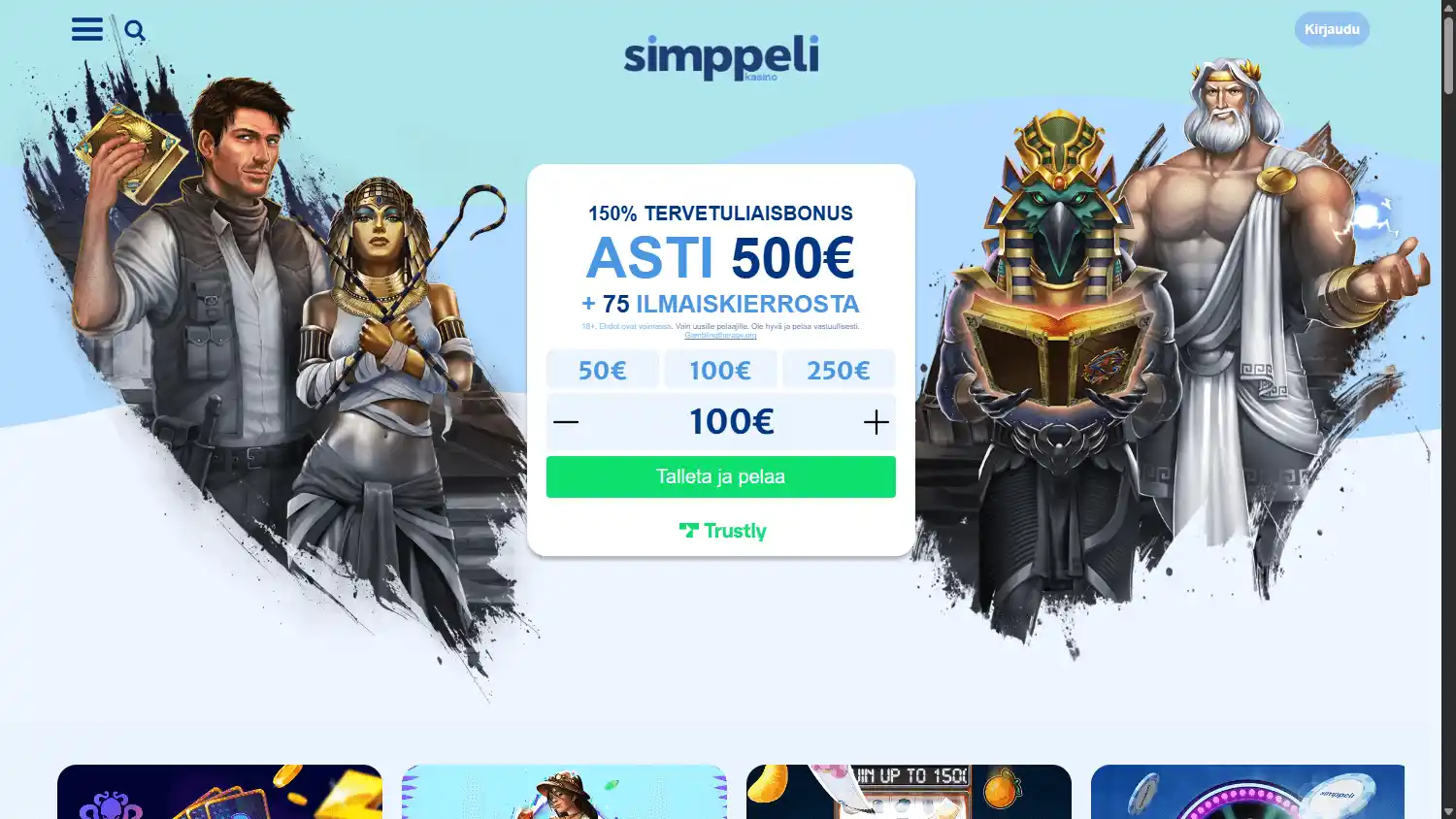 Simppeli Casino screenshot 1