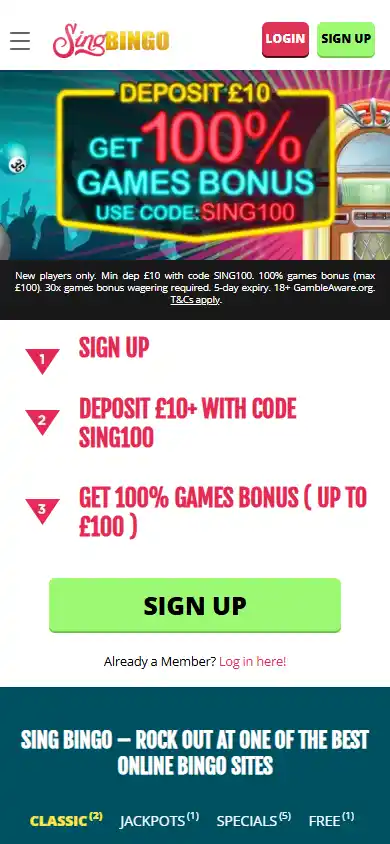 Sing Bingo Casino screenshot 4