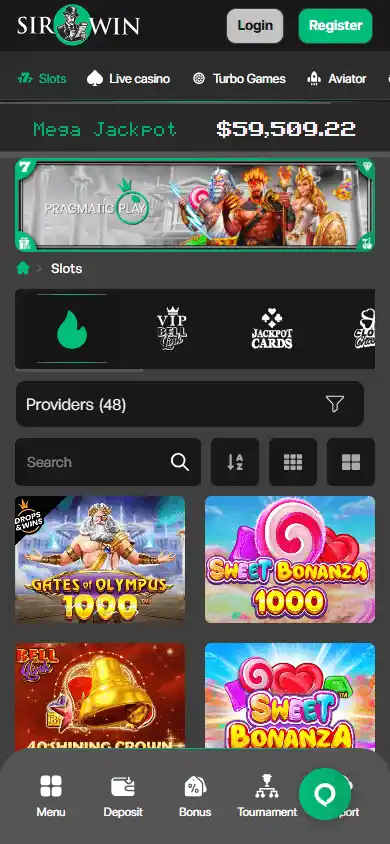 Sirwin Casino screenshot 5