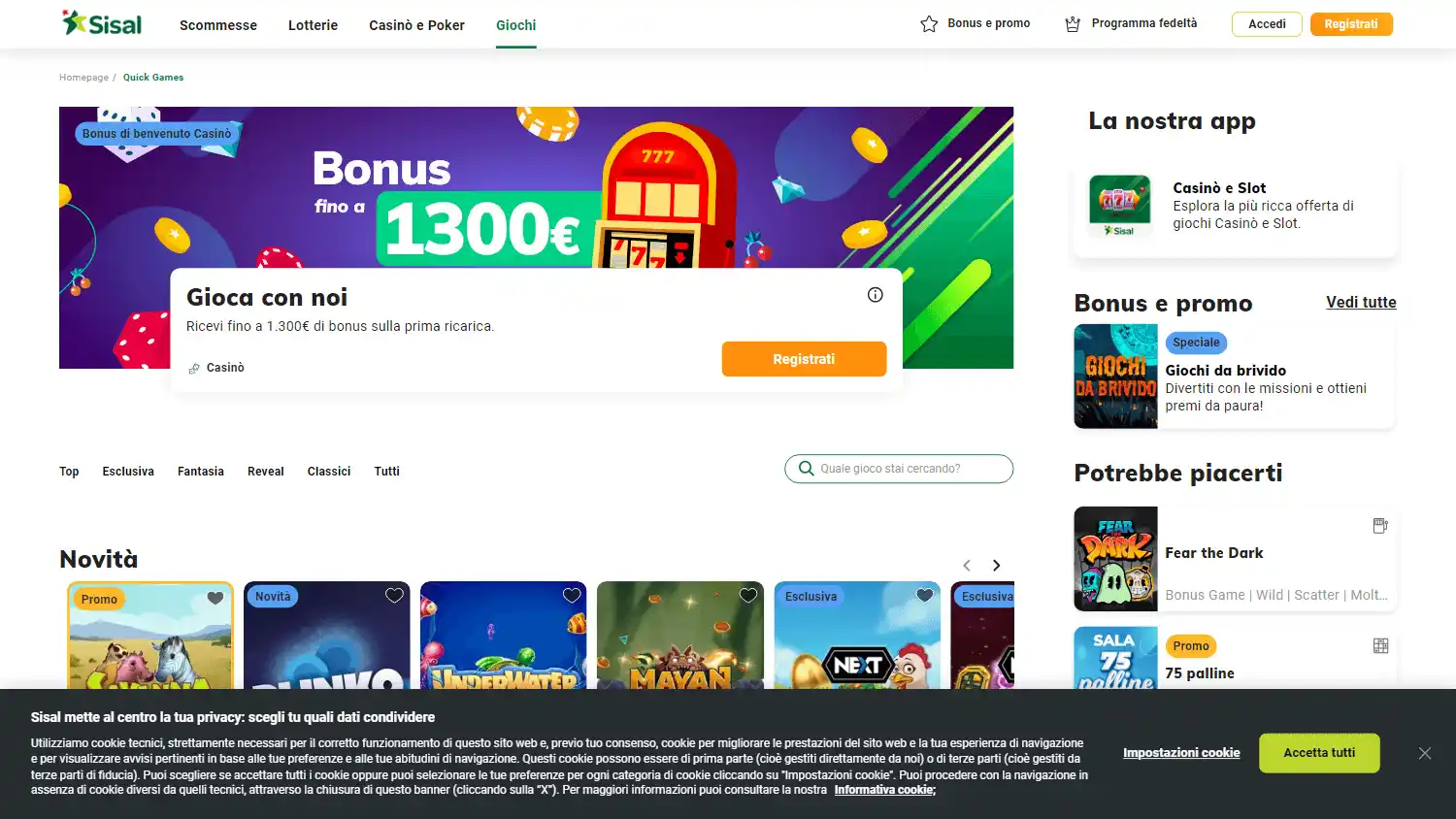Sisal Casino screenshot 2