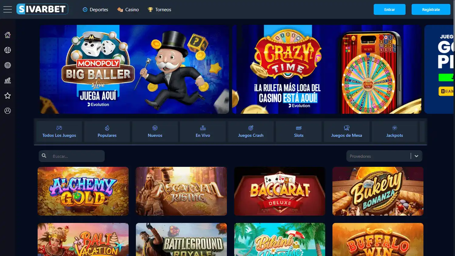 Sivarbet Casino screenshot 2