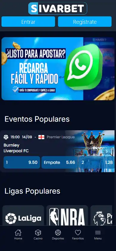 Sivarbet Casino screenshot 3