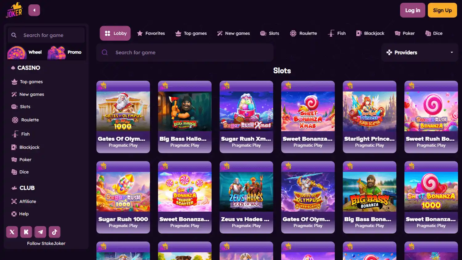 StakeJoker Casino screenshot 2