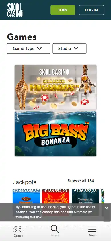 Skol Casino screenshot 5