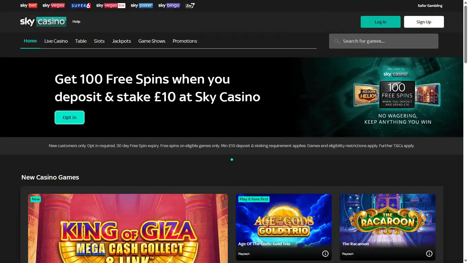 Sky Casino screenshot 1