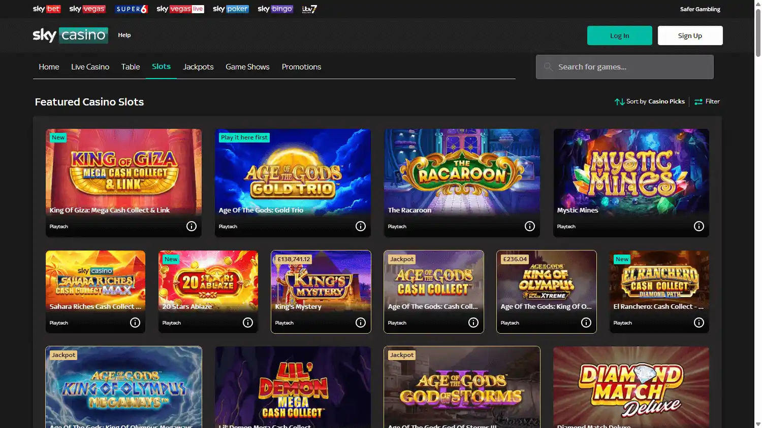 Sky Casino screenshot 2