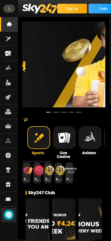 Sky247 Casino screenshot 4