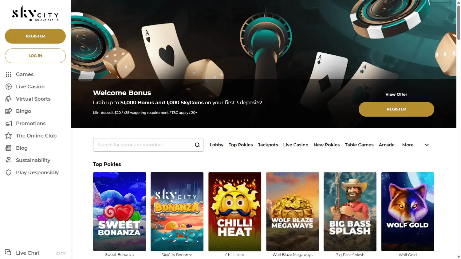 SkyCity Casino screenshot 1