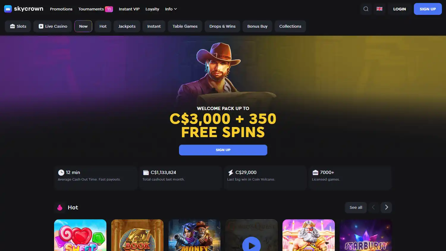 Skycrown Casino screenshot 1