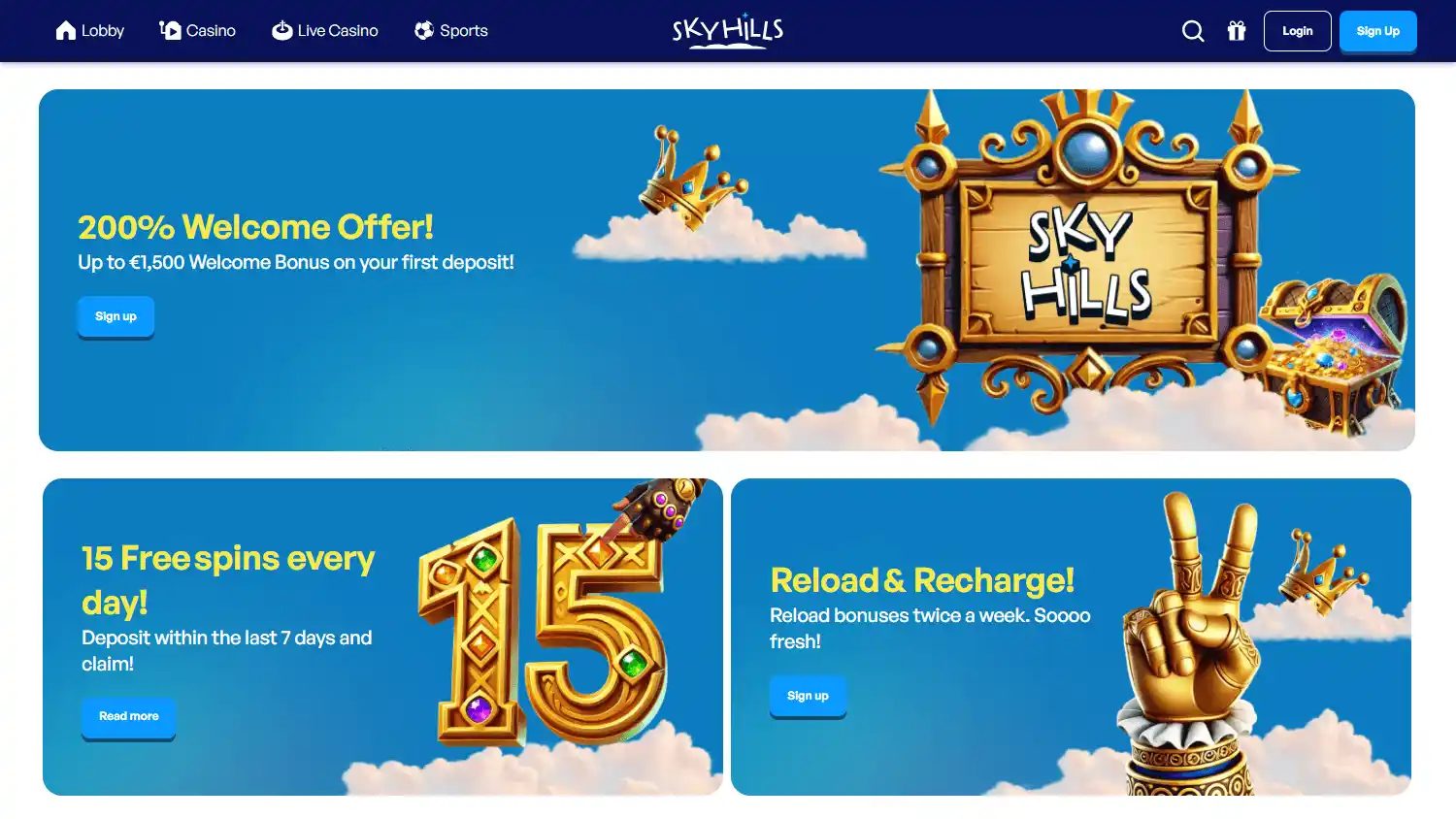 SkyHills Casino screenshot 3