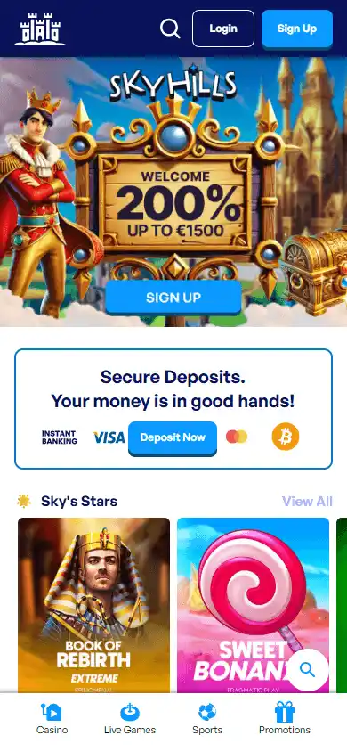 SkyHills Casino screenshot 4