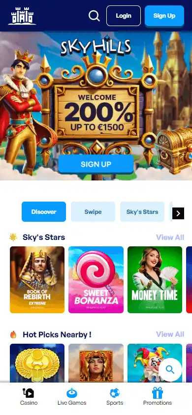 SkyHills Casino screenshot 5