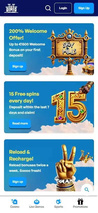 SkyHills Casino screenshot 6