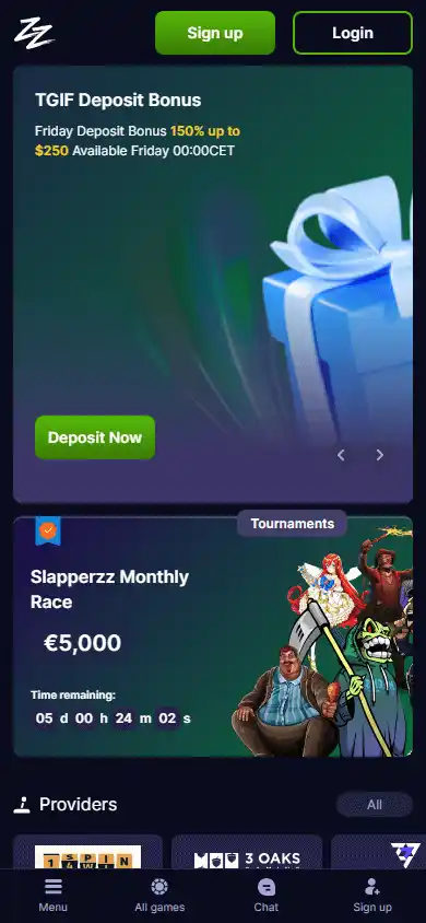 Slapperzz Casino screenshot 4