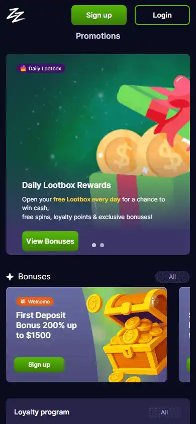 Slapperzz Casino screenshot 6