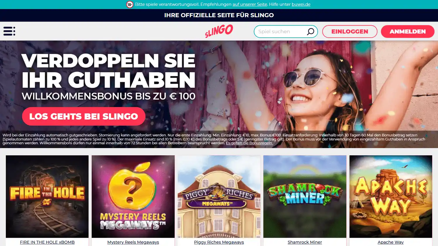 Slingo Casino DE screenshot 1