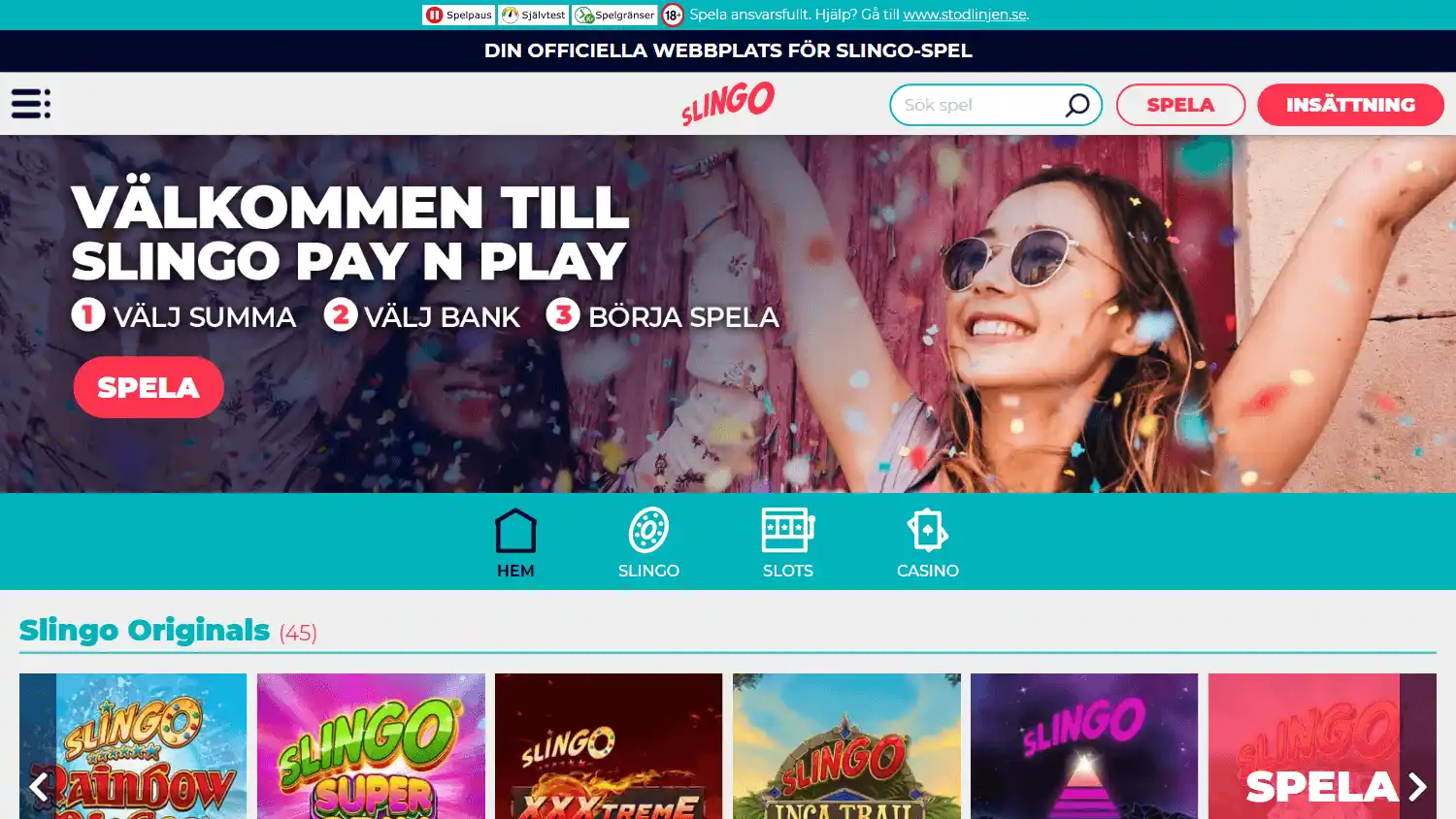 Slingo Casino SE screenshot 1
