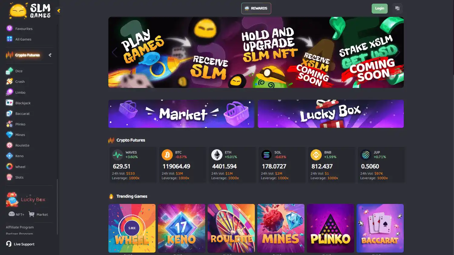 SLM.Games Casino screenshot 1