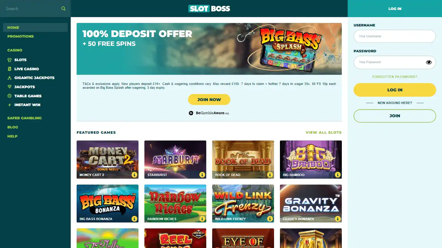 Slot Boss Casino screenshot 1