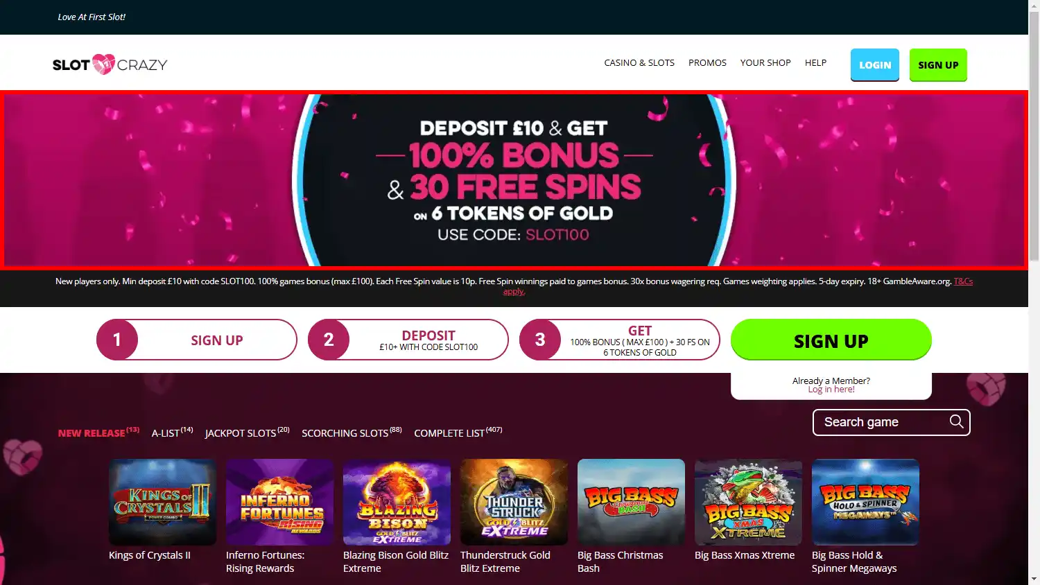 Slot Crazy Casino screenshot 1