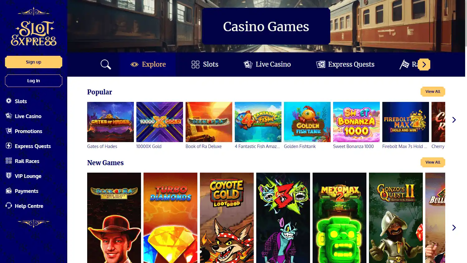 Slot Express Casino screenshot 2
