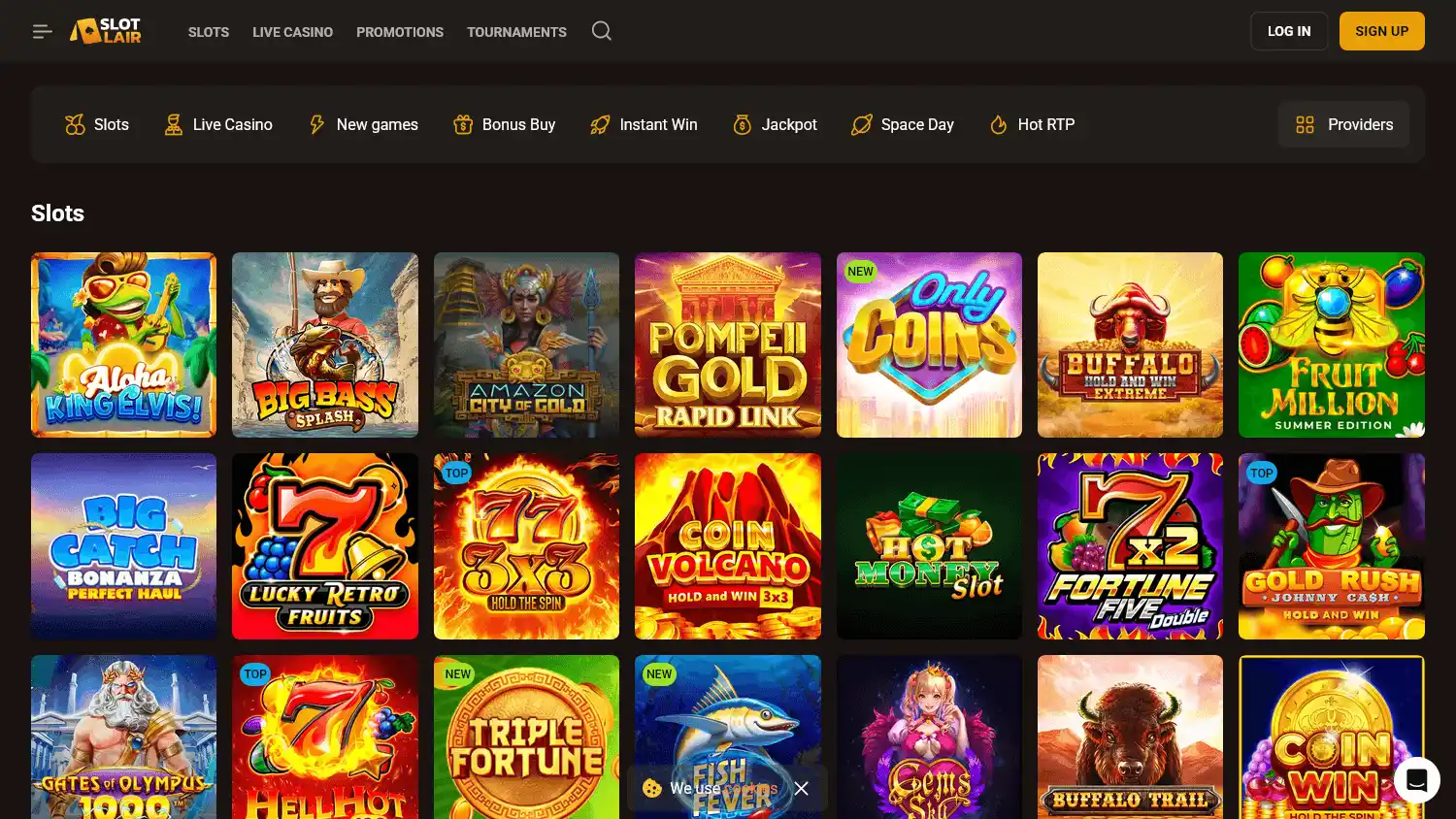 Slot Lair Casino screenshot 2