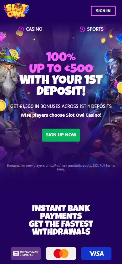 Slot Owl Casino screenshot 2
