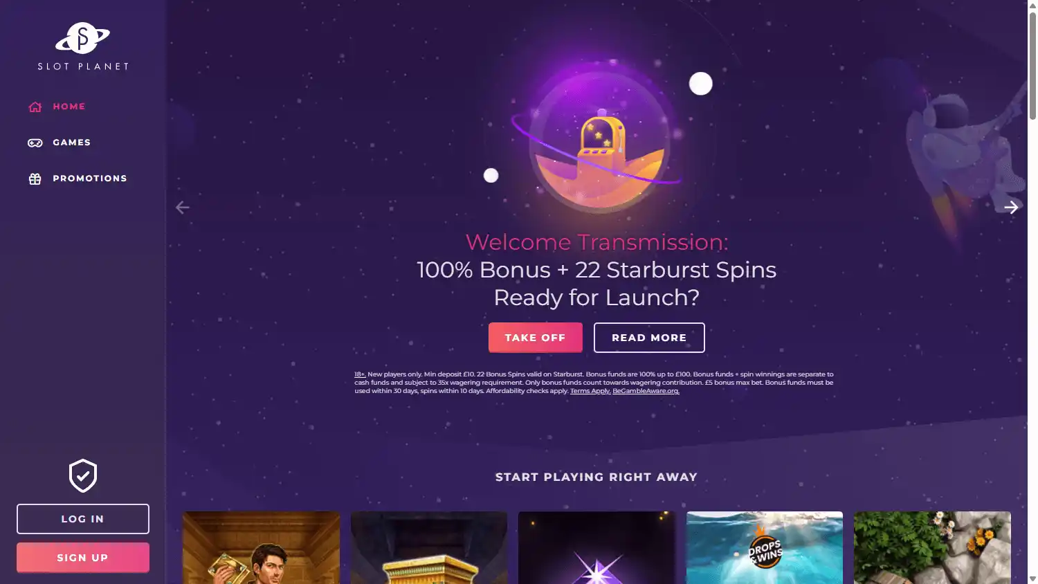 Slot Planet Casino screenshot 1