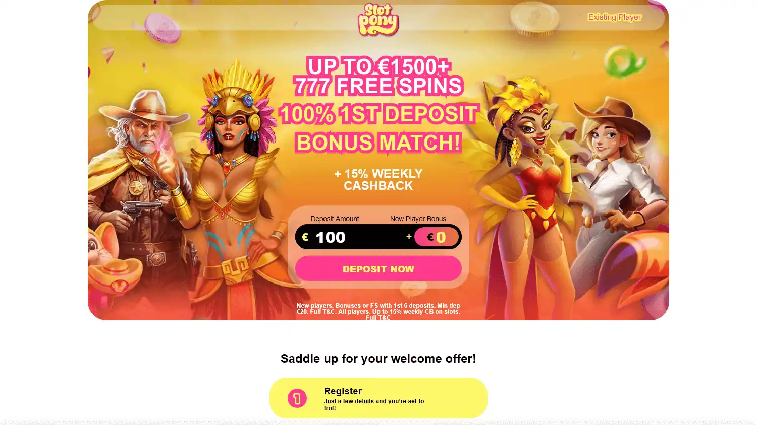 Slot Pony Casino screenshot 1