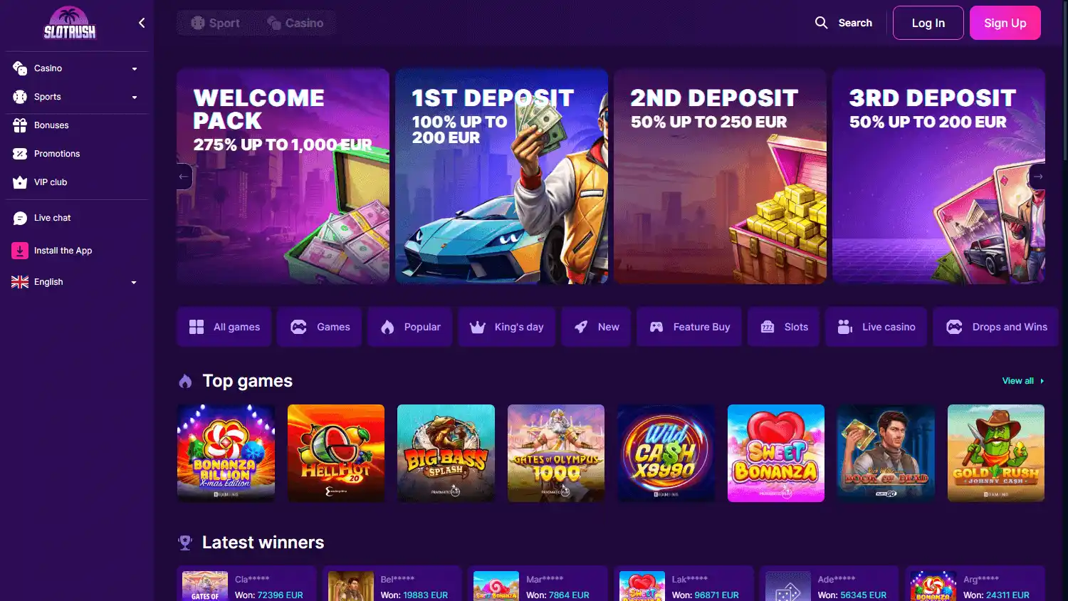 Slot Rush Casino screenshot 1