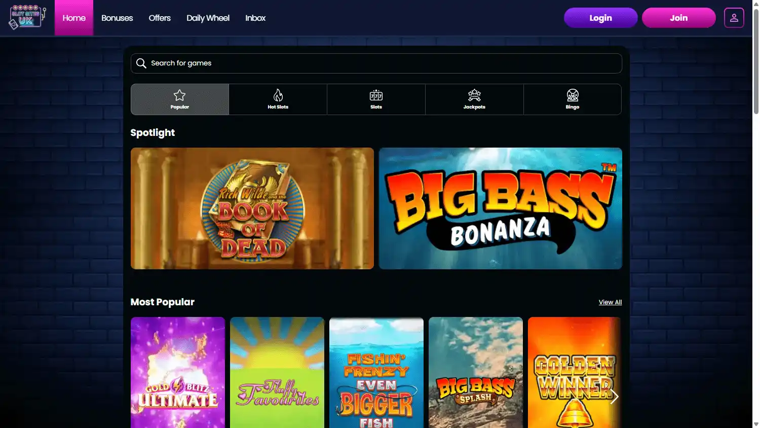 Slot Sites UK Casino screenshot 2