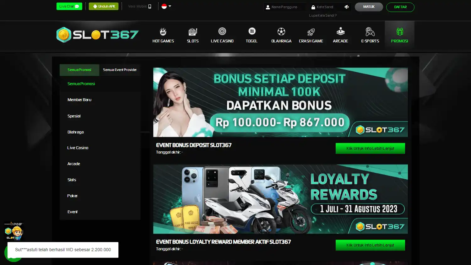 SLOT367 Casino screenshot 2
