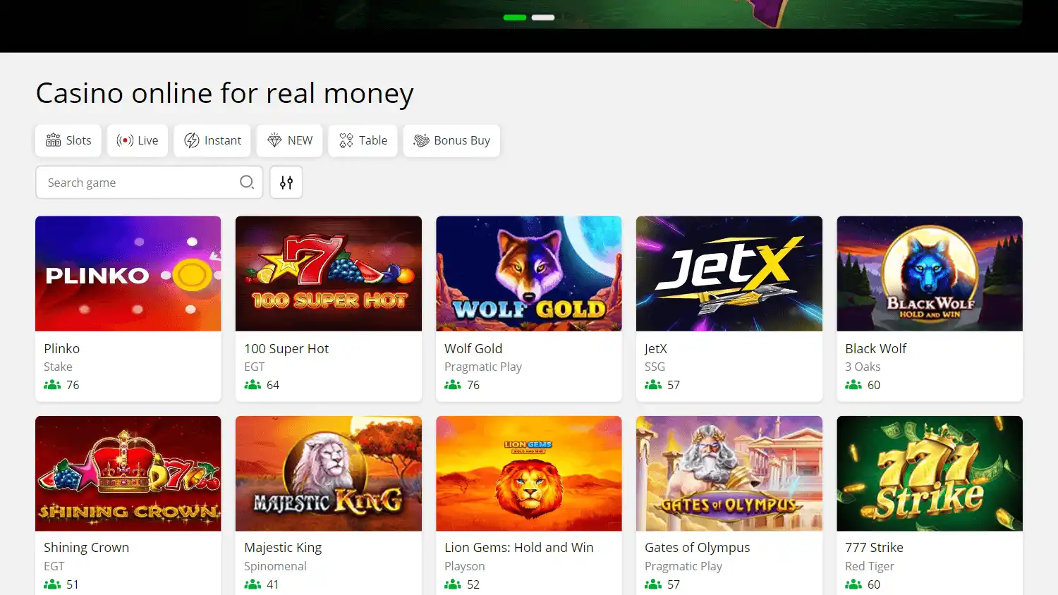 Slot7 Casino screenshot 2
