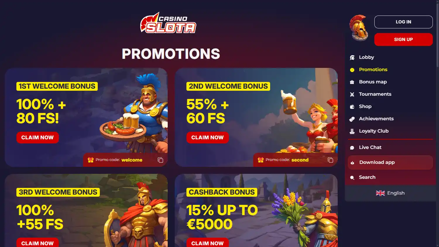 SlotaCasino screenshot 3