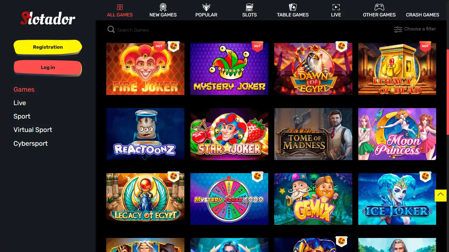 Slotador Casino screenshot 2