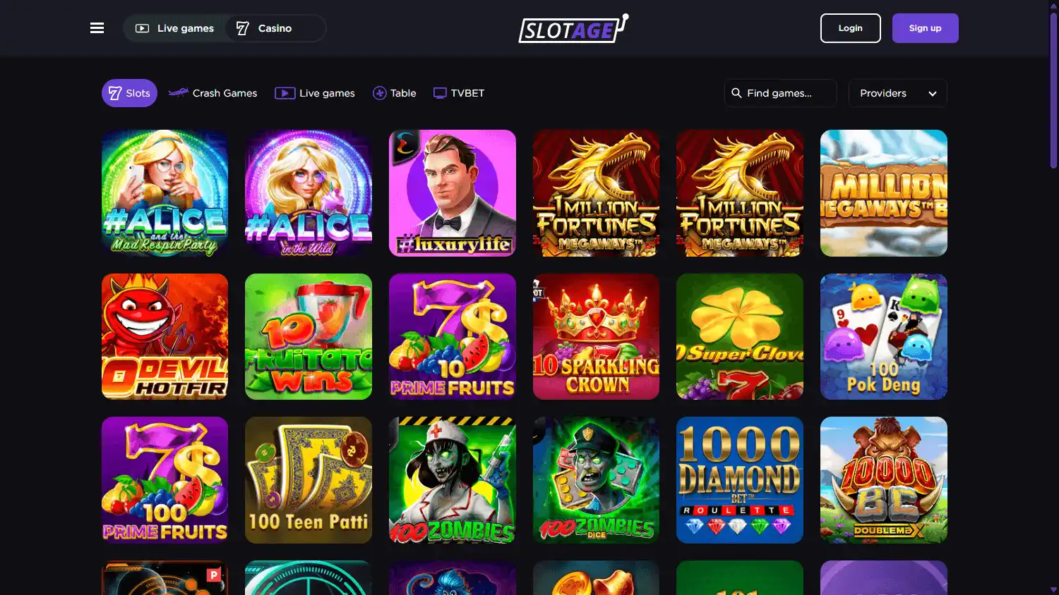 Slotage Casino screenshot 2