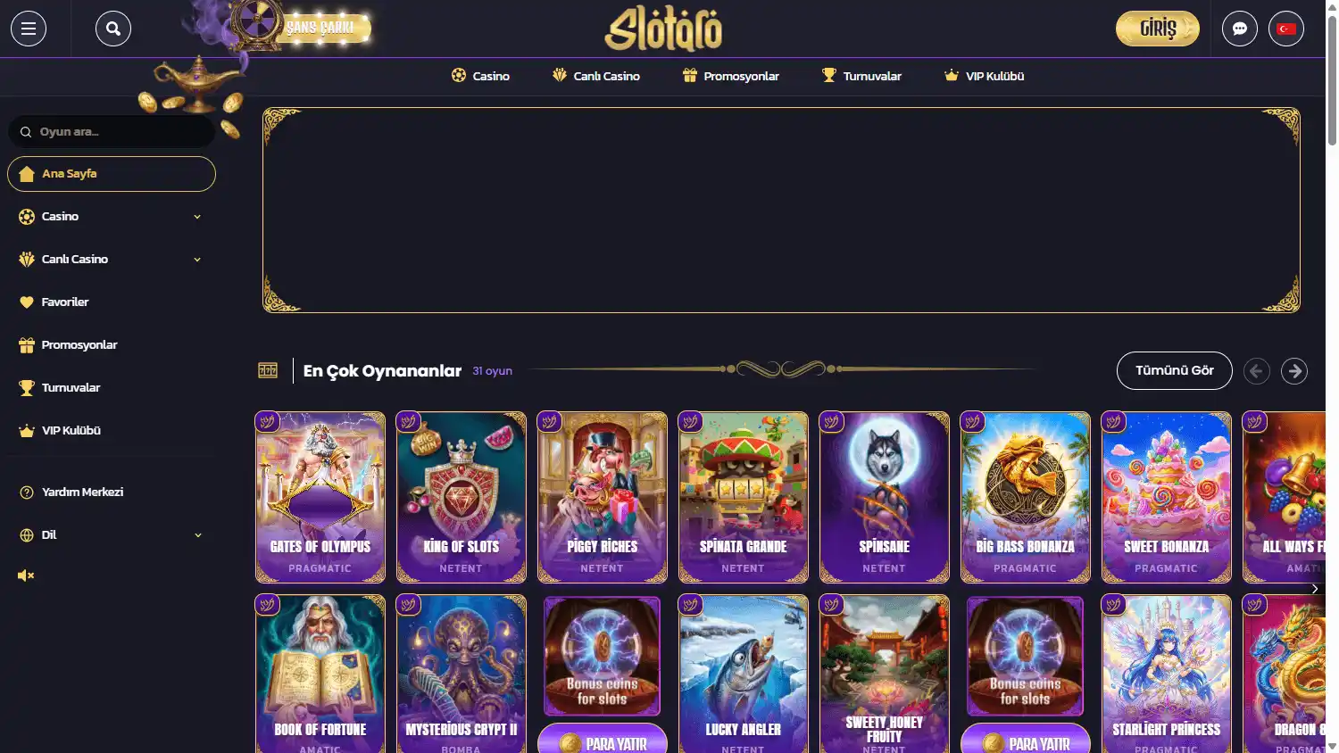 Slotaro Casino screenshot 1