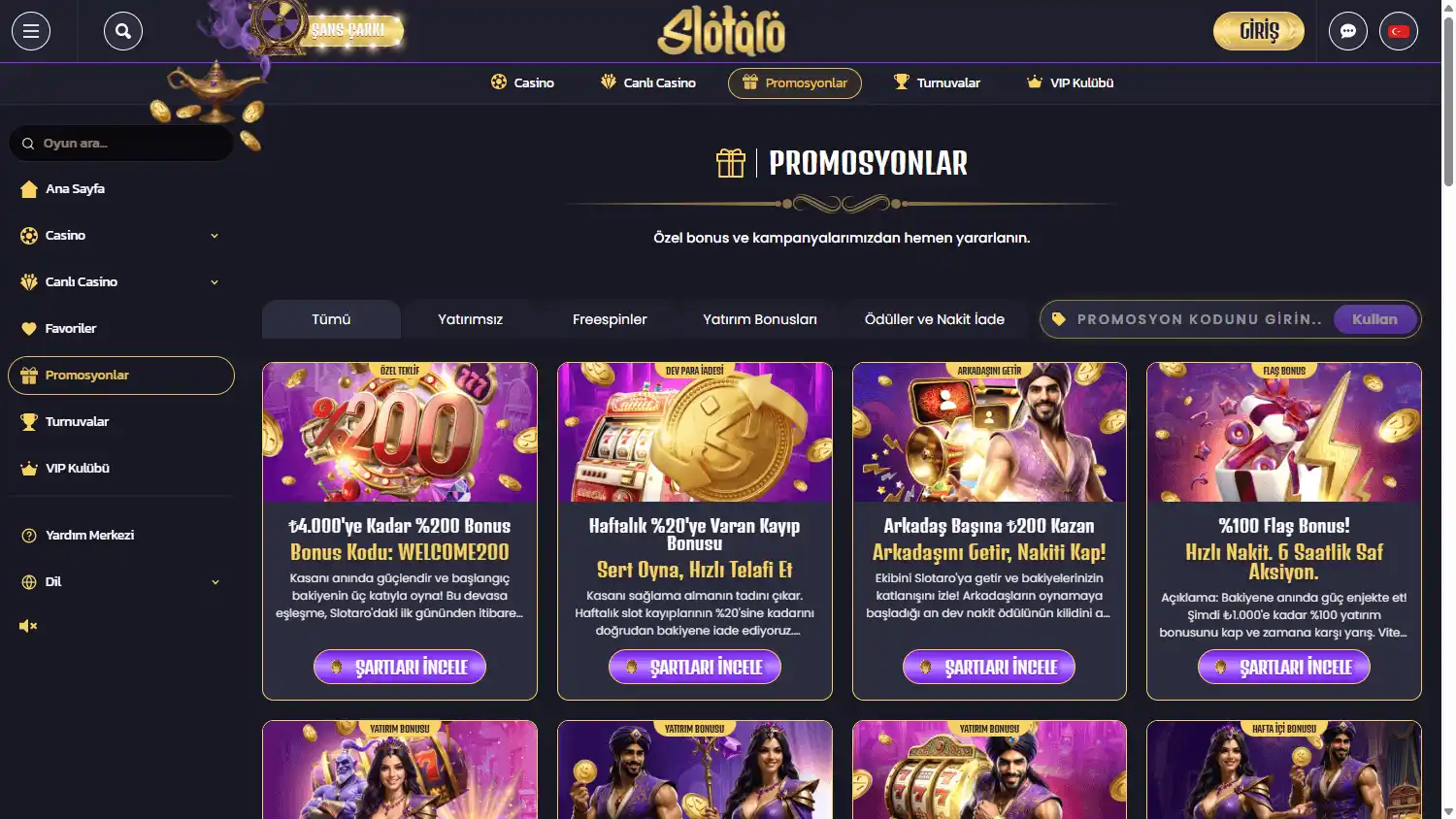 Slotaro Casino screenshot 3