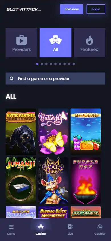 SlotAttack Casino screenshot 5