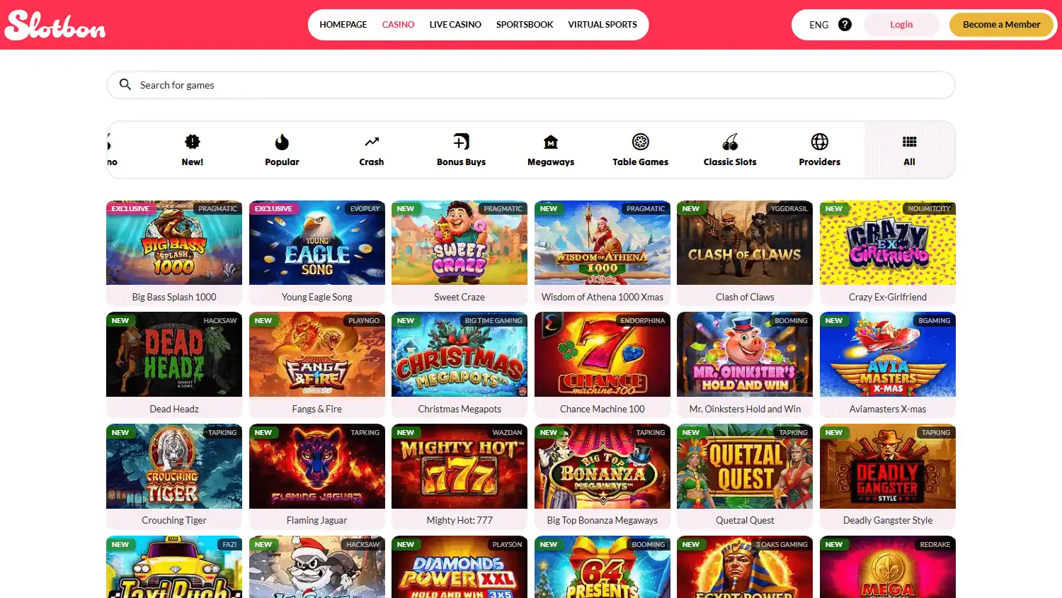 Slotbon Casino screenshot 2
