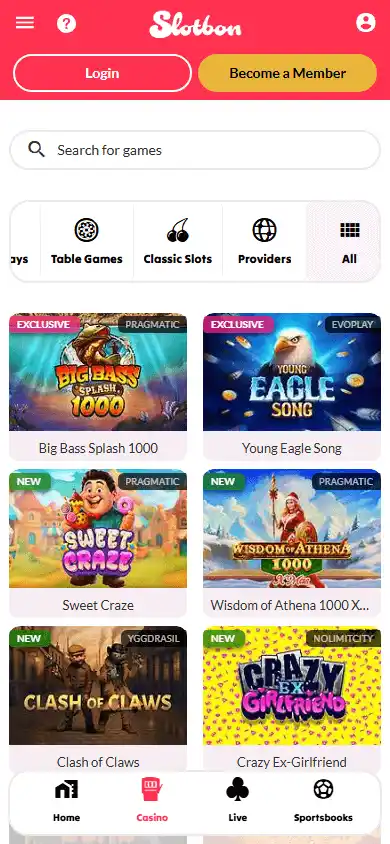 Slotbon Casino screenshot 5