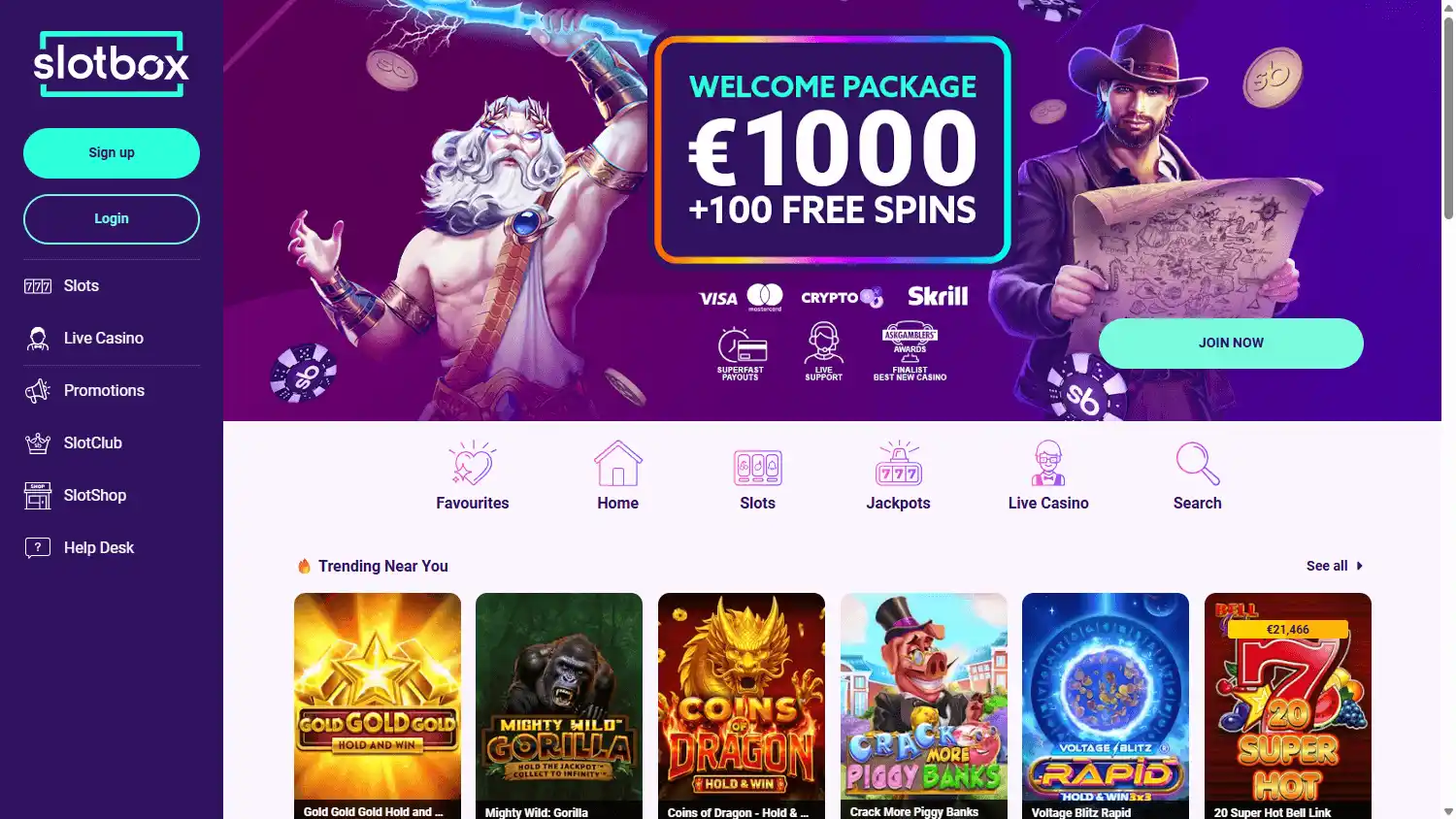 Slotbox Casino screenshot 1