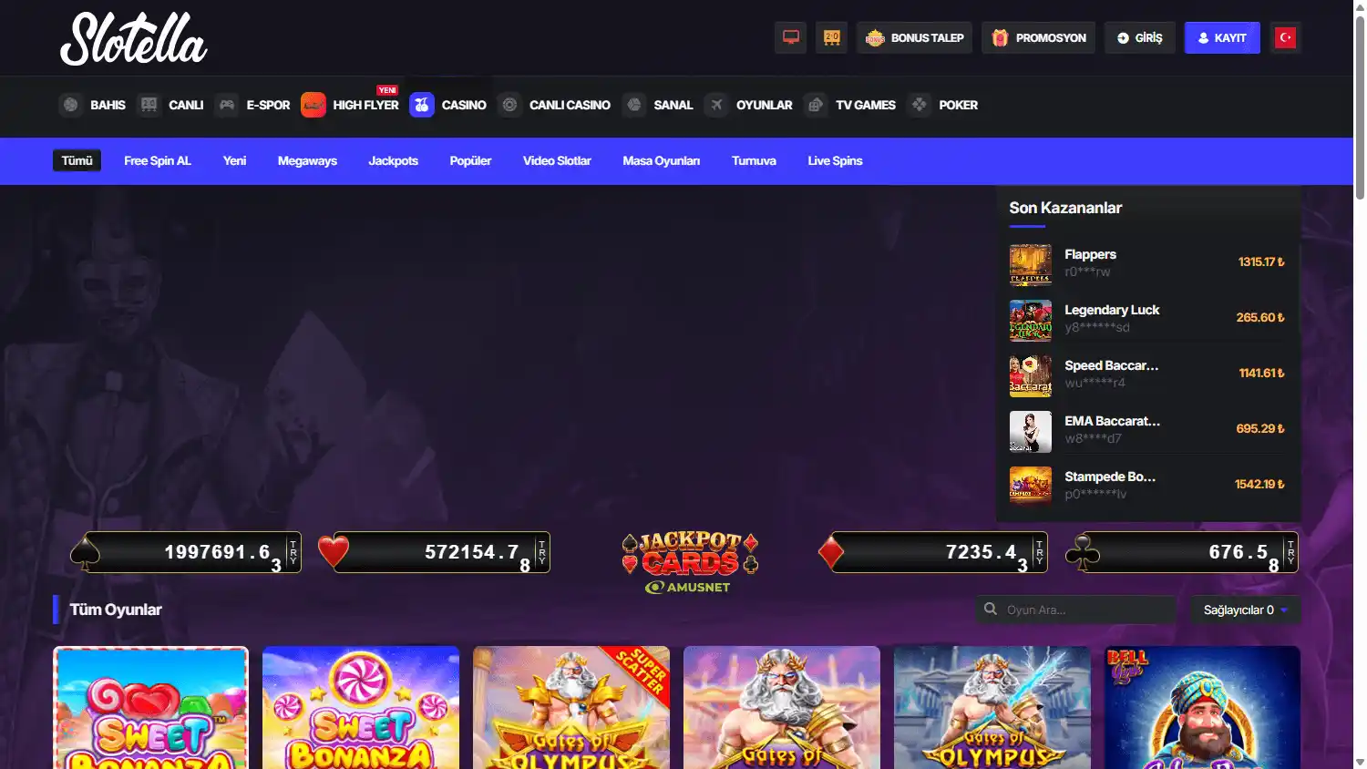 Slotella Casino screenshot 2