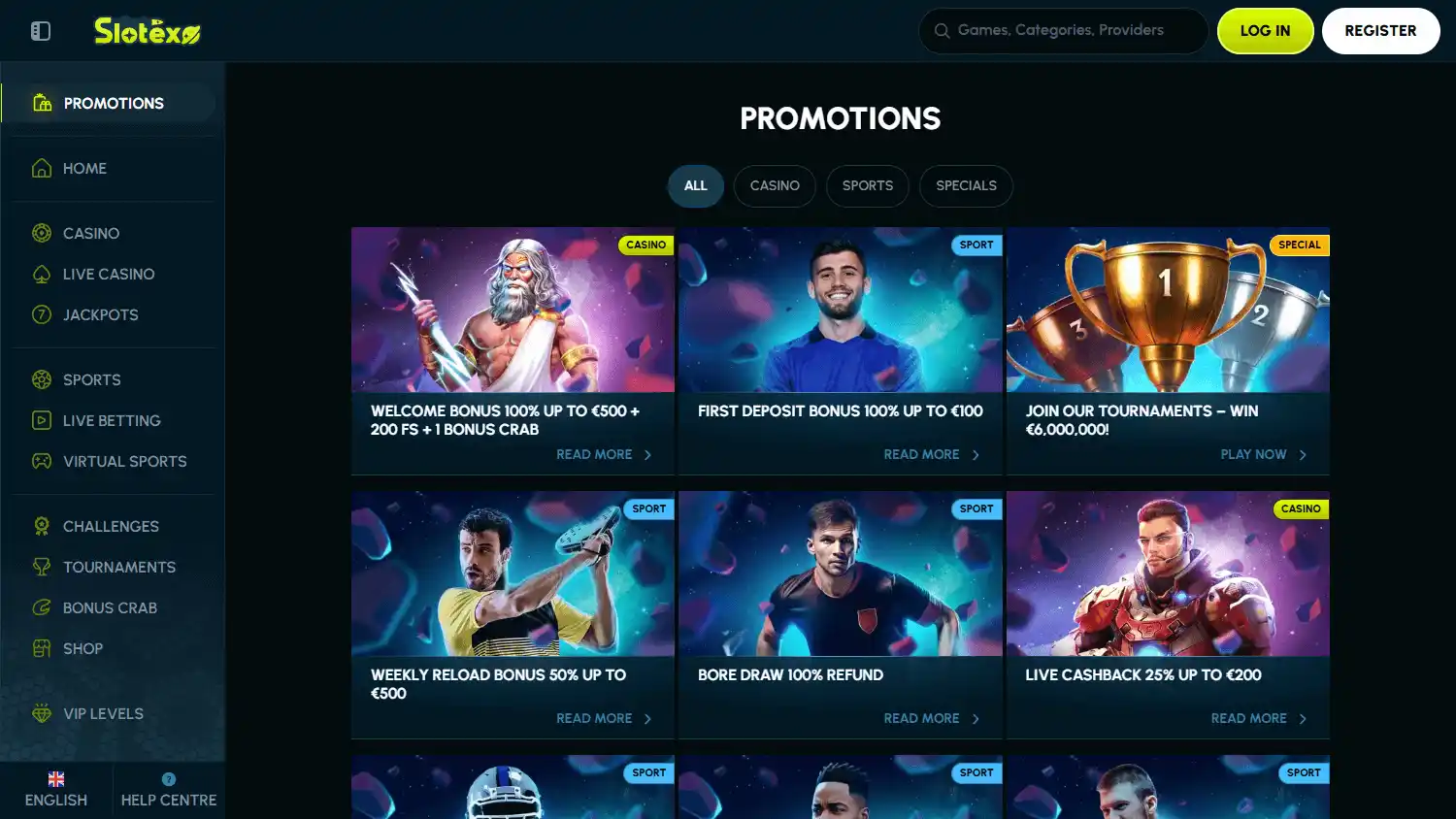 Slotexo Casino screenshot 3