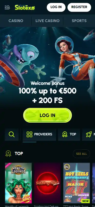 Slotexo Casino screenshot 4