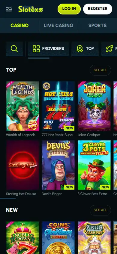 Slotexo Casino screenshot 5