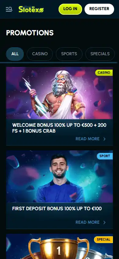 Slotexo Casino screenshot 6